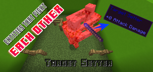 Target Setter Stick (Mob battles) Minecraft addon