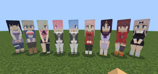 Anime waifus Minecraft addon