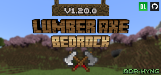 Lumber Axe Minecraft addon