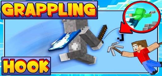 Realistic Grapple Hooks Minecraft addon