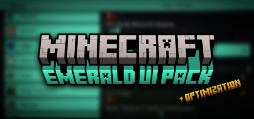 Emerald UI Minecraft texture pack