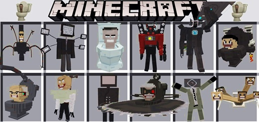 Skibidi Toilet vs Cameraman Minecraft addon