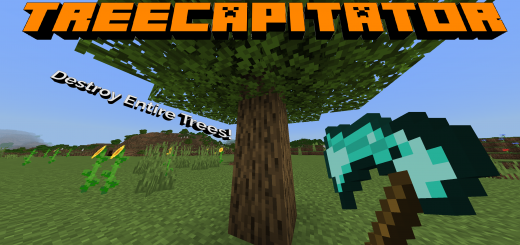 Treecapitator Minecraft addon