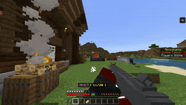 Zombie Apocalypse Add-on Minecraft addon