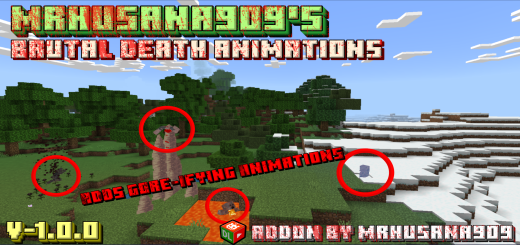 Death animations Minecraft addon