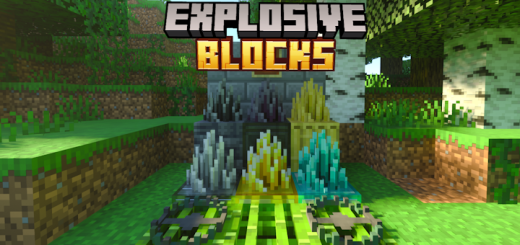 Explosive blocks Minecraft addon