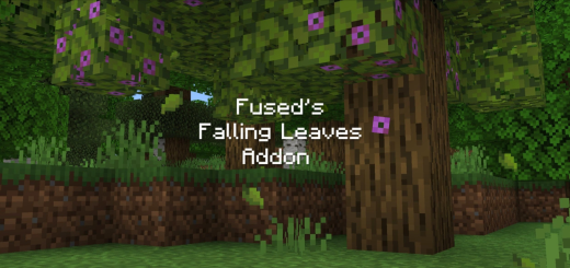 Falling leaves Minecraft addon
