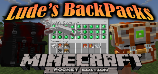 Lude's Backpacks Minecraft addon