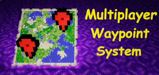 Multiplayer Waypoint system Minecraft addon