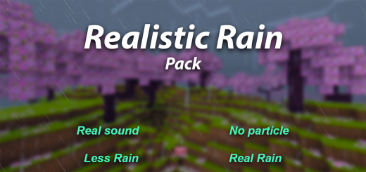 Realistic Rain Minecraft addon
