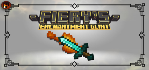 Fiery Enchantment Glint Minecraft texture pack