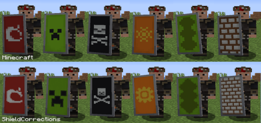 Shield Corrections Minecraft texture pack