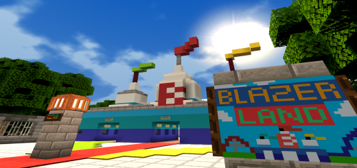 Blazer Land Theme park Minecraft map