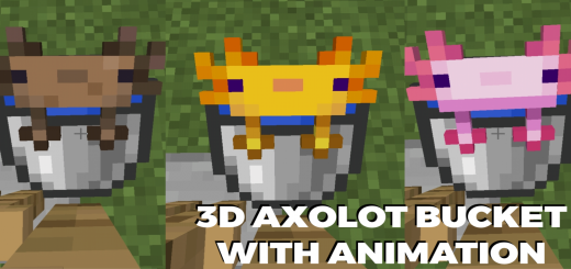 3D Axolot Bucket With Animation
