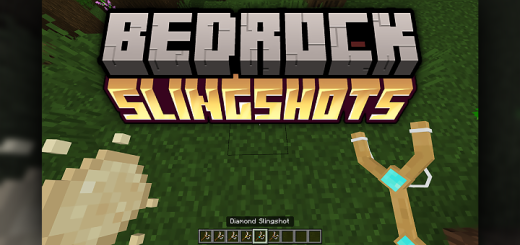 Bedrock Slingshots Minecraft addon