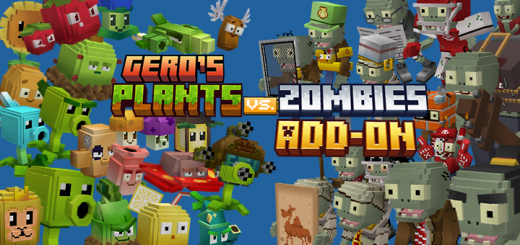 Gero's Plants vs. Zombies Minecraft addon