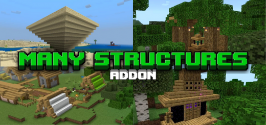Many Structures by Winniee Minecraft addon