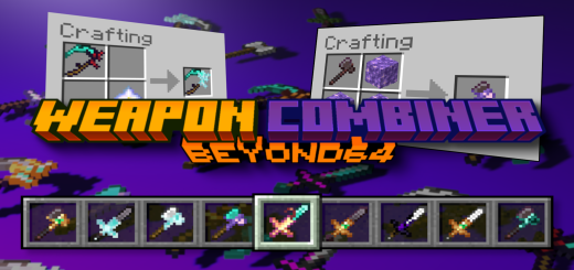 Weapon combiner Minecraft addon